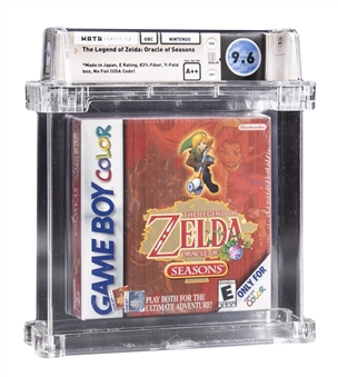 2001 GBC Game Boy Color Nintendo (USA) "The Legend of Zelda: Oracle of Seasons" Sealed Video Game - WATA 9.6/A++